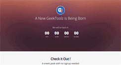 Desktop Screenshot of geektoolz.net
